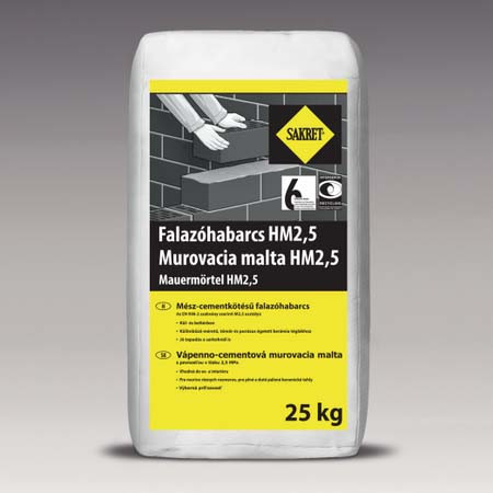 SAKRET HM-2,5 falazóhabarcs 25kg