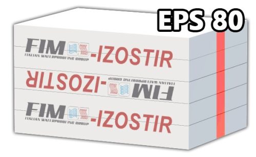 FIM-IZOSTIR EPS80 polisztirol hőszigetelő lemez 20-250mm